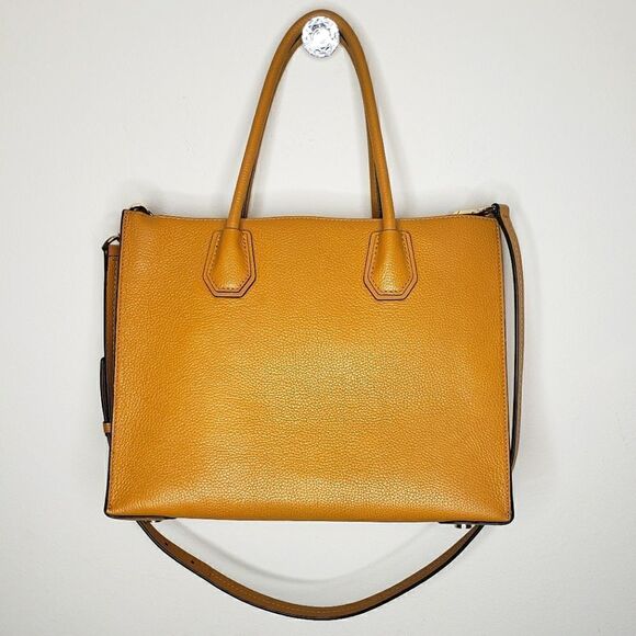 Michael Kors Large Mercer Convtertable Merigold Tote W/ Crossbody Strap - Picture 6 of 16